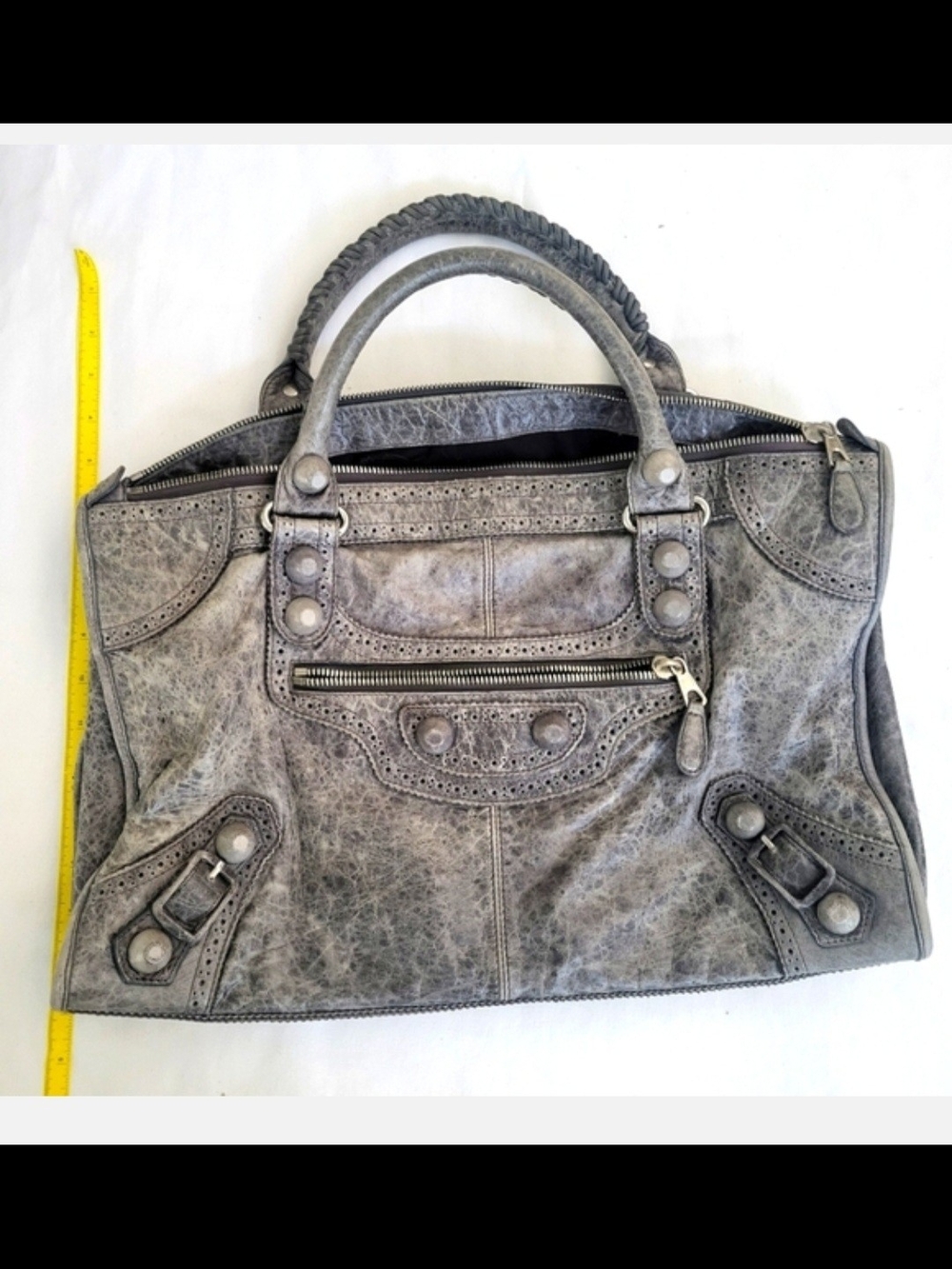 Gray Women's Satchel Handbag
